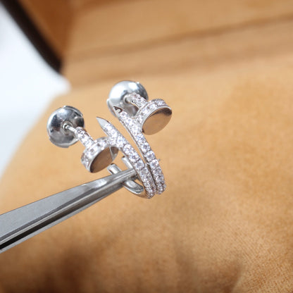 [Valéa jewellery]JUSTE EARRINGS 12.75MM SILVER DIAMOND