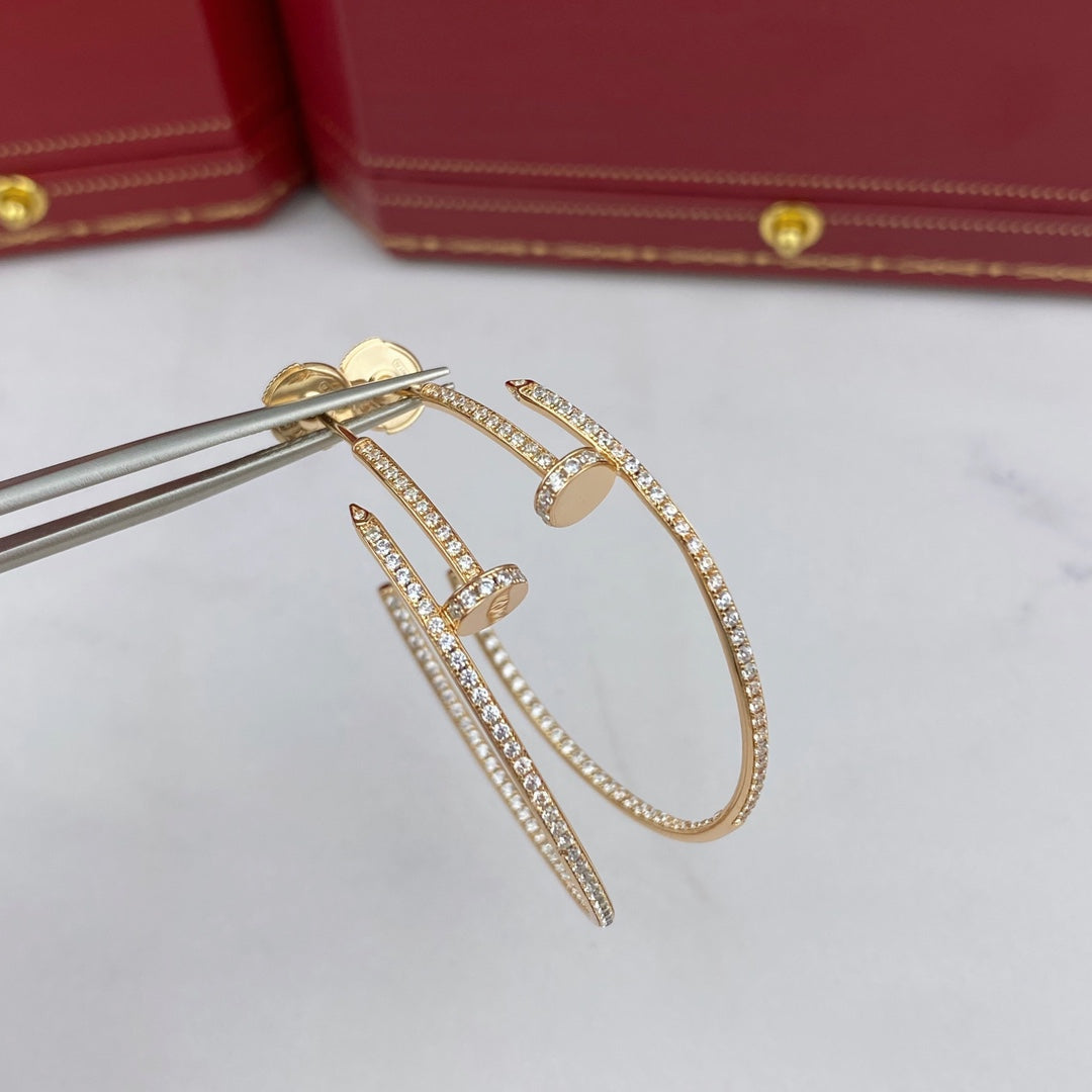 [Valéa jewellery]JUSTE EARRINGS FULL DIAMONDS 1.8MM