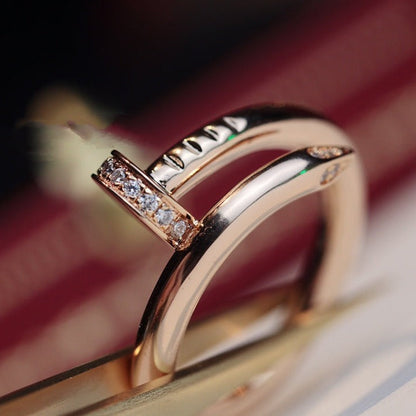 [Valéa jewellery]JUSTE RING 2.65MM PINK GOLD DIAMOND