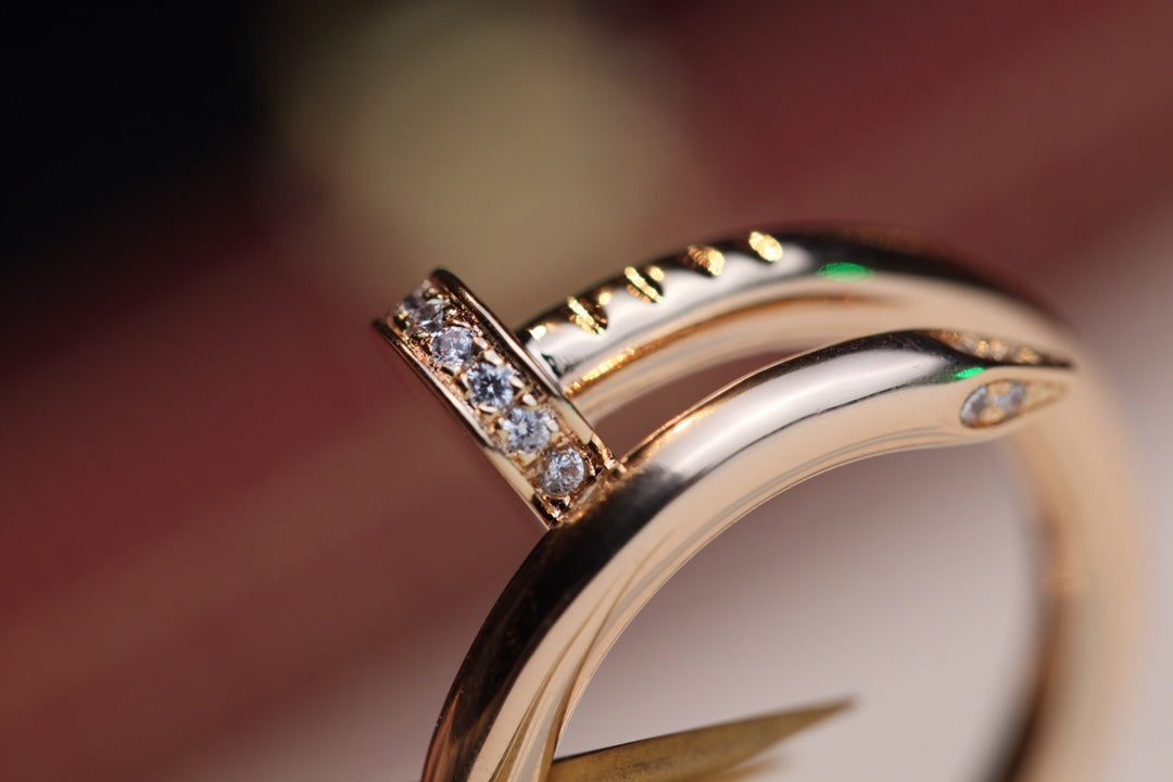 [Valéa jewellery]JUSTE RING 2.65MM PINK GOLD DIAMOND