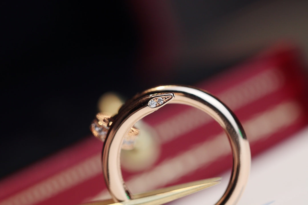 [Valéa jewellery]JUSTE RING 2.65MM PINK GOLD DIAMOND