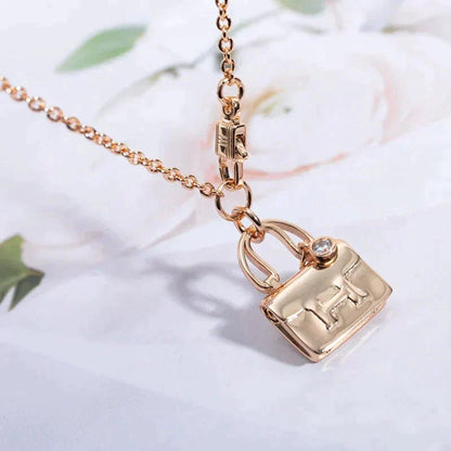 [Valéa jewellery]AMULETTE PEDANT ROSE GOLD NECKLACE