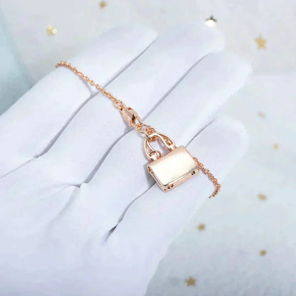 [Valéa jewellery]AMULETTE PEDANT ROSE GOLD NECKLACE