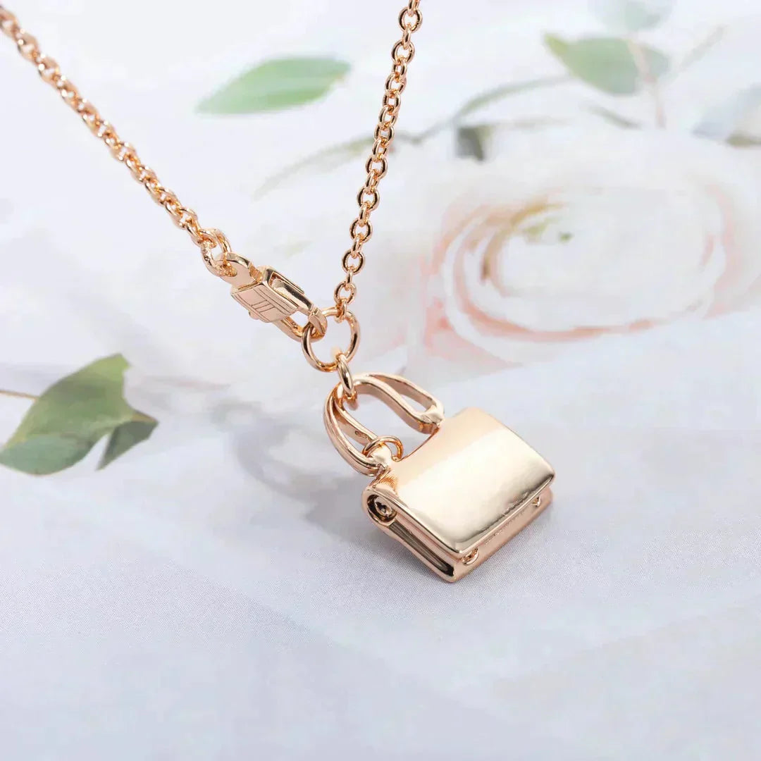 [Valéa jewellery]AMULETTE PEDANT ROSE GOLD NECKLACE