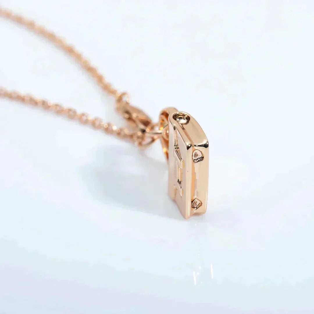 [Valéa jewellery]AMULETTE PEDANT ROSE GOLD NECKLACE