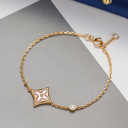 [valéa jewellery]STAR 1 DIAMOND PINK GOLD BRACELET