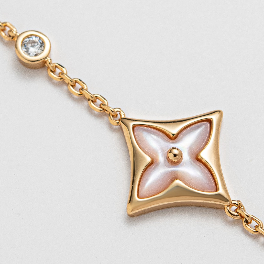 [valéa jewellery]STAR 1 DIAMOND PINK GOLD BRACELET