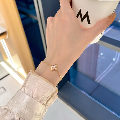 [valéa jewellery]STAR 1 DIAMOND PINK GOLD BRACELET