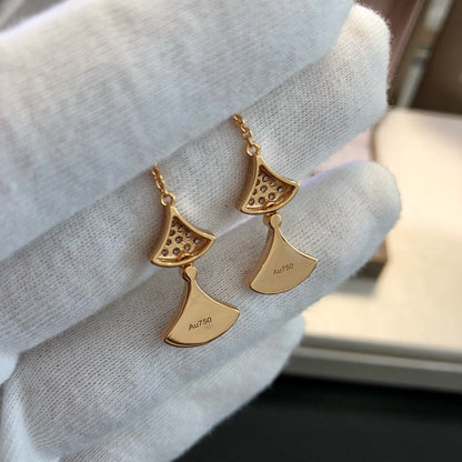 [Valéa jewellery]DREAM EARRINGS 3 MOTIFS DIAMOND MOP PINK GOLD