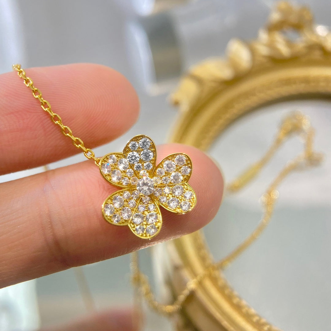 [Valéa jewellery]FLOWER DIAMOND NECKLACE