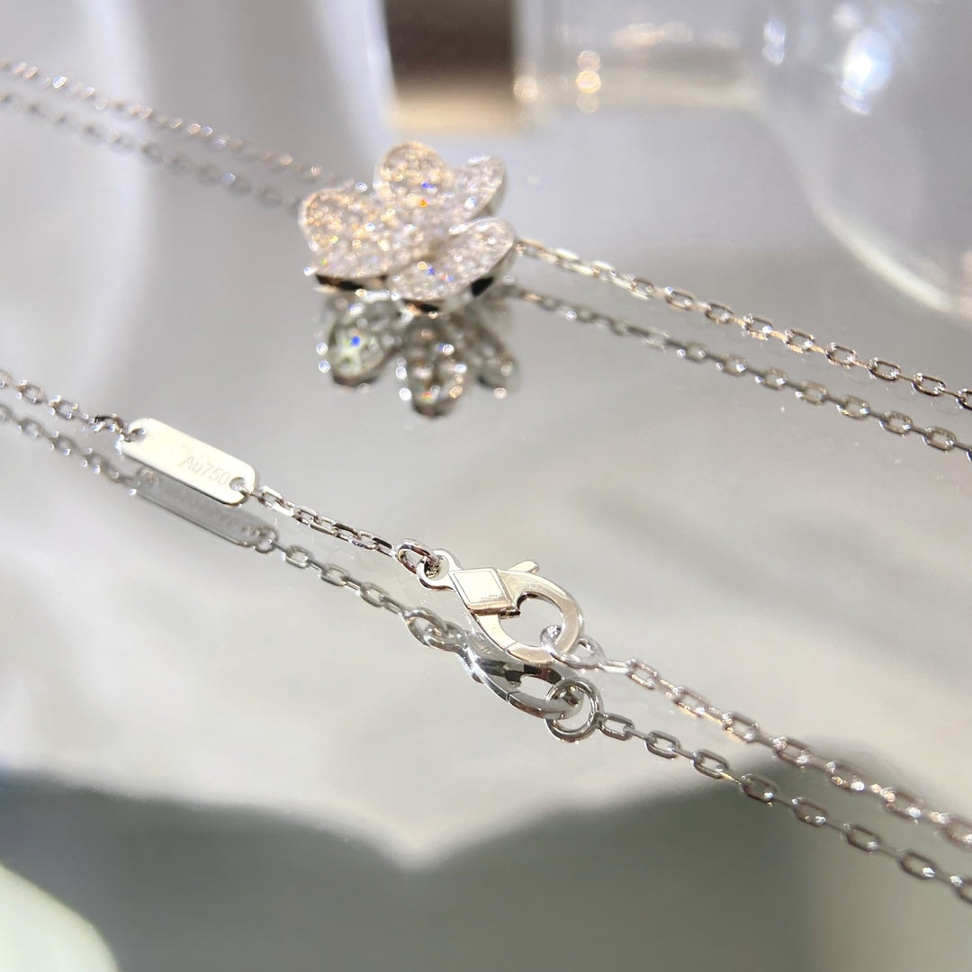 [Valéa jewellery]FLOWER DIAMOND NECKLACE