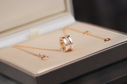 [valéa jewellery]ZERO 1 PINK GOLD DIAMOND NECKLACE