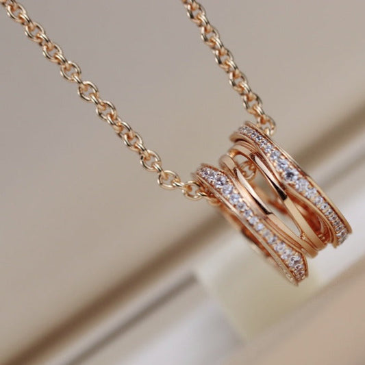 [valéa jewellery]ZERO 1 PINK GOLD NECKLACE