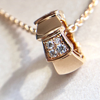 [valéa jewellery]SERPENTI PEDANT DIAMOND PINK GOLD NECKLACE