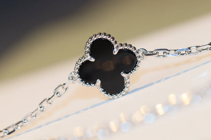 [Valéa jewellery]CLOVER 20 MOTIFS ONYX DIAMOND SILVER