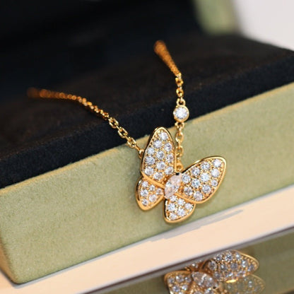 [Valéa jewellery]BUTTERFLY DIAMOND NECKLACE