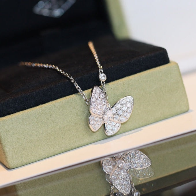 [Valéa jewellery]BUTTERFLY DIAMOND NECKLACE