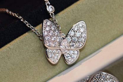 [Valéa jewellery]BUTTERFLY DIAMOND NECKLACE