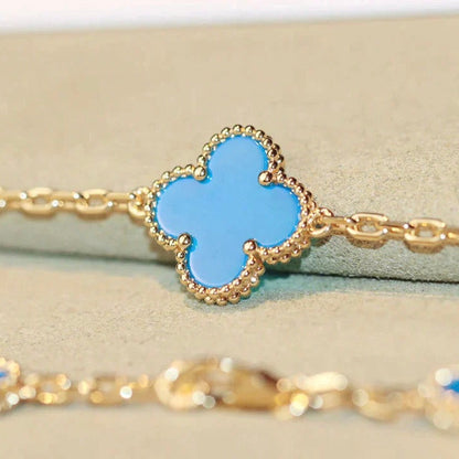 [Valéa jewellery]CLOVER 20 MOTIFS TURQUOISE GOLD