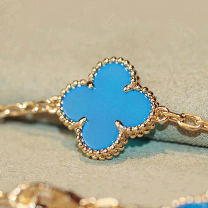 [Valéa jewellery]CLOVER 20 MOTIFS TURQUOISE GOLD