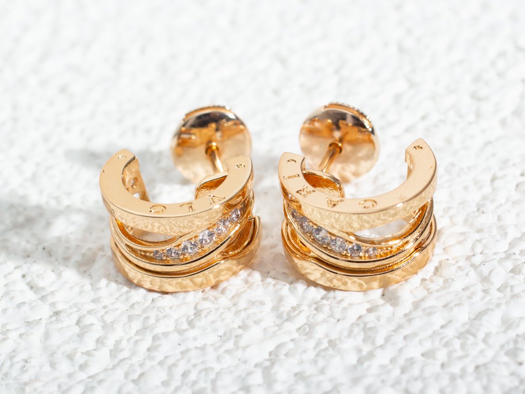 [valéa jewellery]ZERO 1 PINK GOLD DIAMONDS EARRINGS