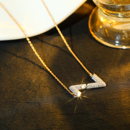 [valéa jewellery]VOLT SILVER DIAMOND PEDANT NECKLACE