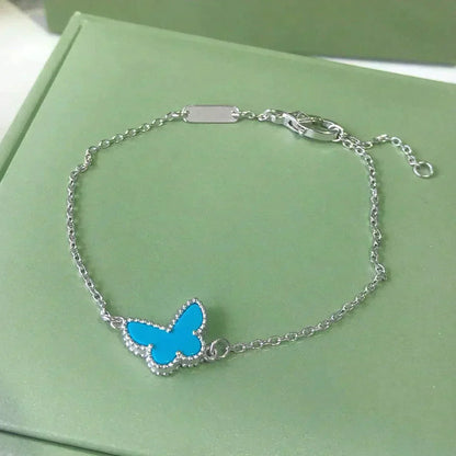 [Valéa jewellery]BUTTERFLY TURQUOISE BUTTERFLY BRACELET SILVER