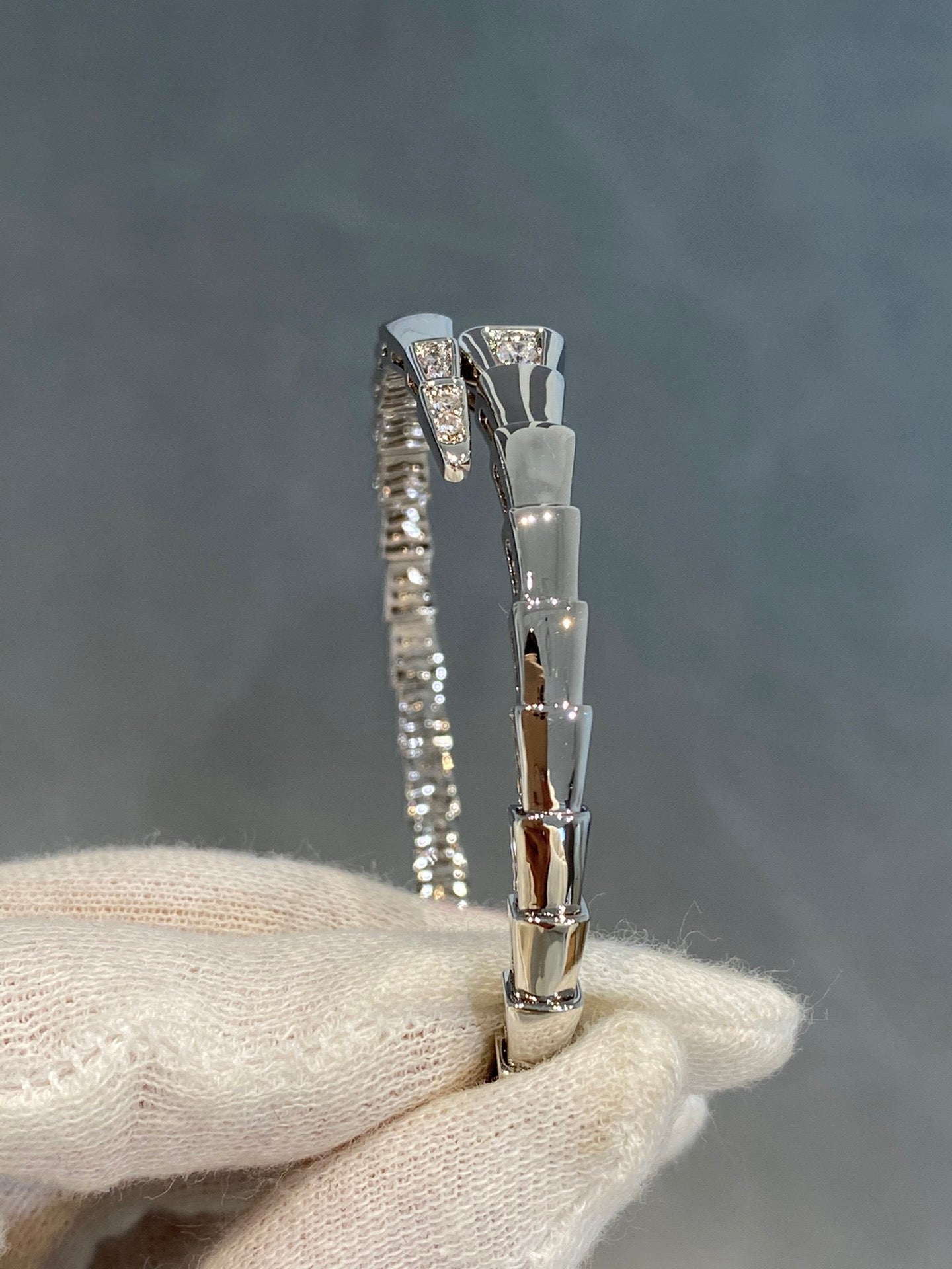 [Valéa jewellery]SERPENTI BRACELET DIAMONDS SILVER