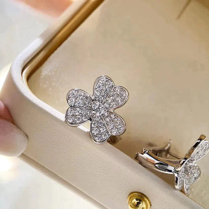 [Valéa jewellery]CLOVER COMOS DIAMOND EARRINGS SILVER