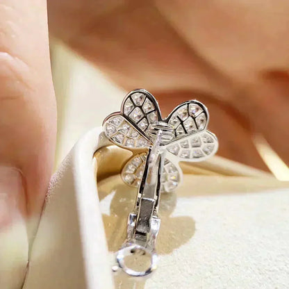 [Valéa jewellery]CLOVER COMOS DIAMOND EARRINGS SILVER