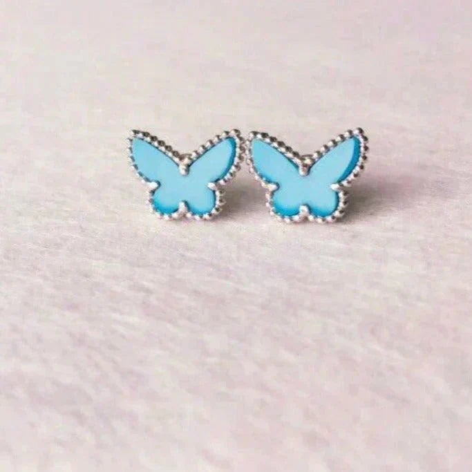 [Valéa jewellery]BUTTERFLY TURQUOISE EARRINGS SILVER