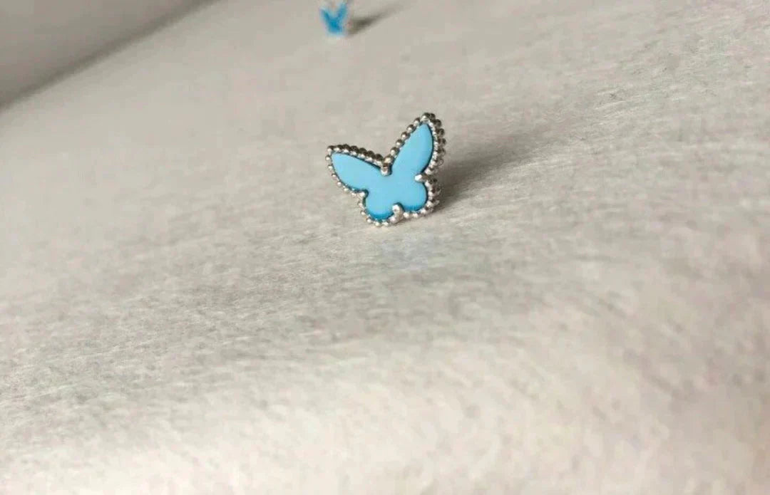 [Valéa jewellery]BUTTERFLY TURQUOISE EARRINGS SILVER