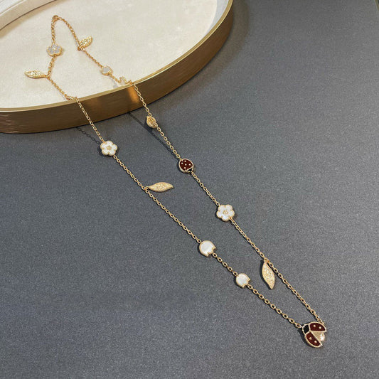 [Valéa jewellery]LUCKY SPRING 15 MOTIFS GOLD NECKLACE