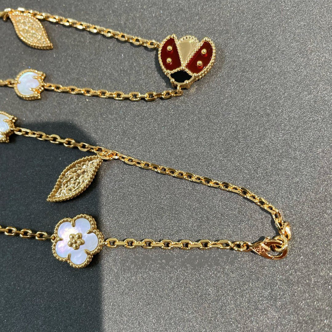 [Valéa jewellery]LUCKY SPRING 15 MOTIFS GOLD NECKLACE