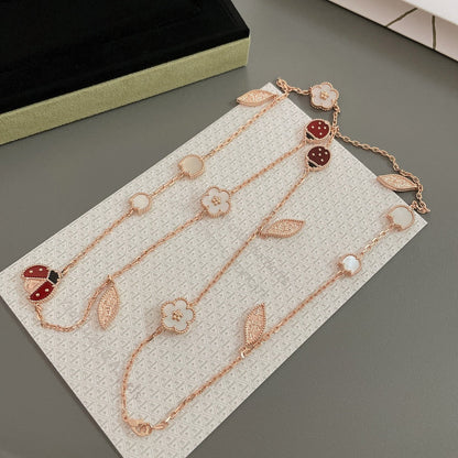 [Valéa jewellery]LUCKY SPRING 15 MOTIFS ROSE GOLD NECKLACE