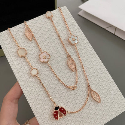 [Valéa jewellery]LUCKY SPRING 15 MOTIFS ROSE GOLD NECKLACE