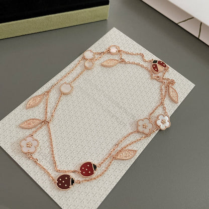 [Valéa jewellery]LUCKY SPRING 15 MOTIFS ROSE GOLD NECKLACE