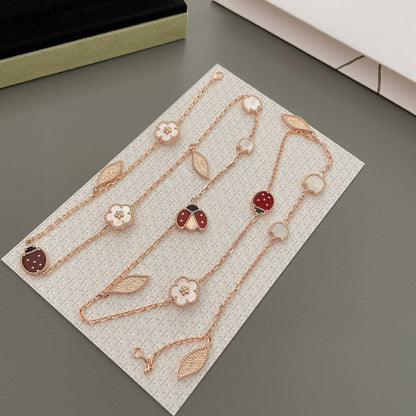 [Valéa jewellery]LUCKY SPRING 15 MOTIFS ROSE GOLD NECKLACE