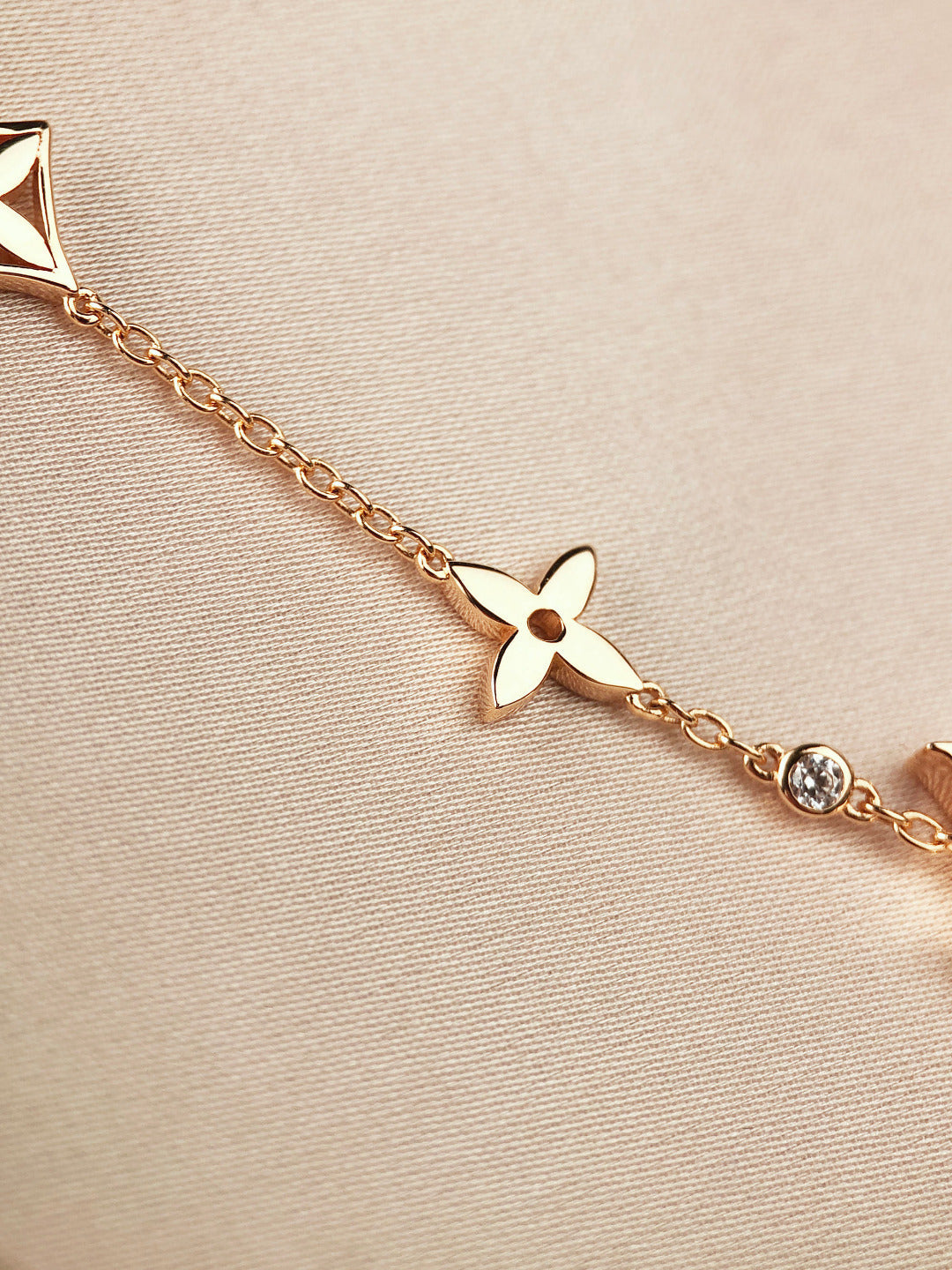 [valéa jewellery]STAR AND SUN 7 MOTIFS GOLD BRACELET