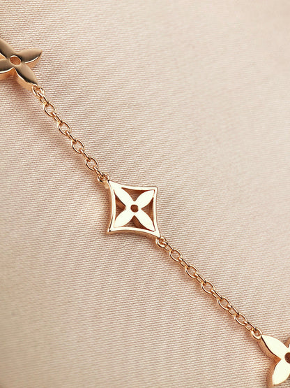 [valéa jewellery]STAR AND SUN 7 MOTIFS GOLD BRACELET