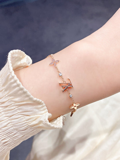 [valéa jewellery]STAR AND SUN 7 MOTIFS GOLD BRACELET