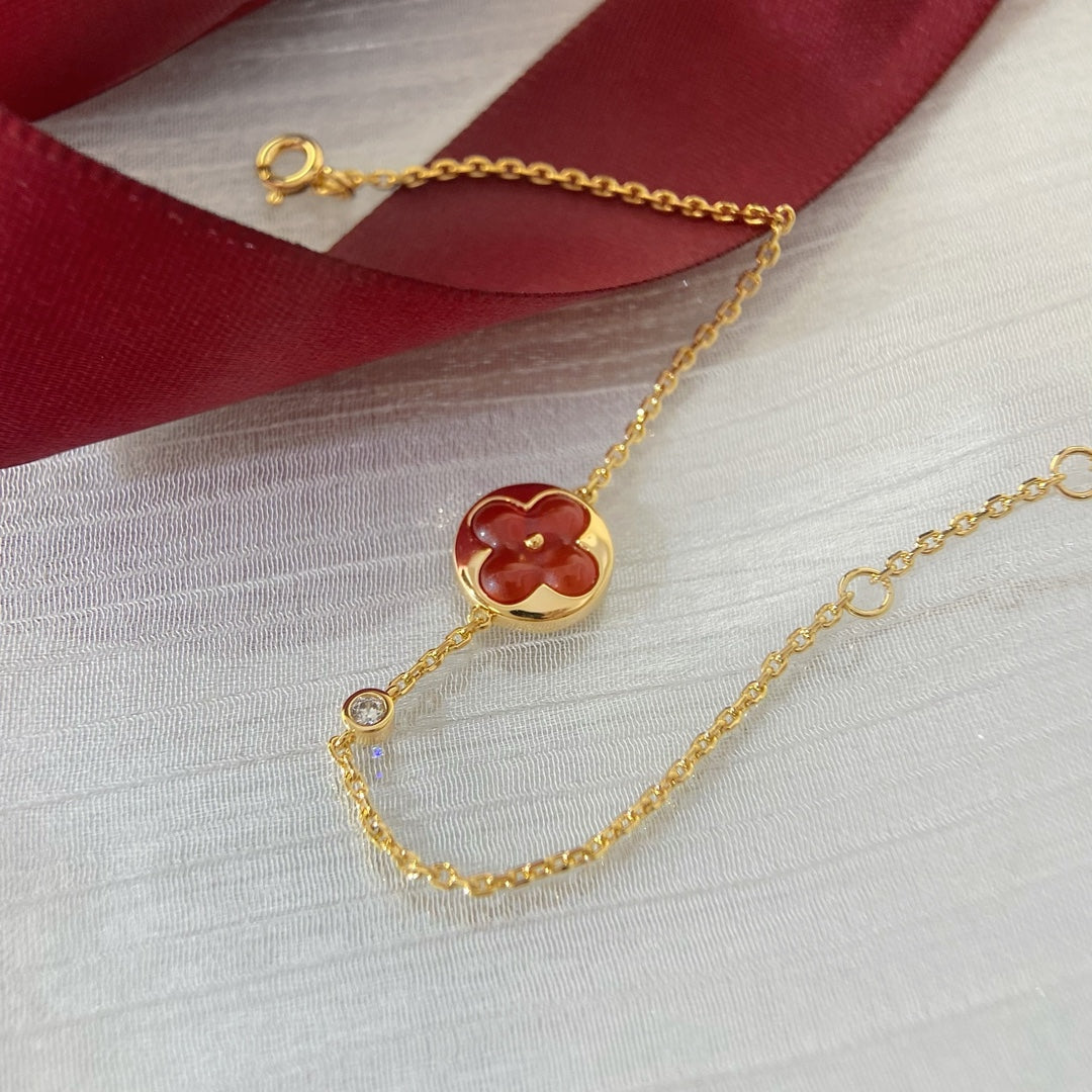 [valéa jewellery]SUN PEDANT CARNELIAN BRACELET