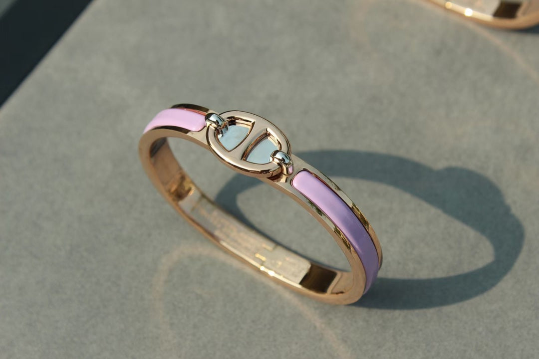 [Valéa jewellery]CLIC CHAINE PINK GOLD BRACELET