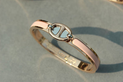 [Valéa jewellery]CLIC CHAINE PINK GOLD BRACELET