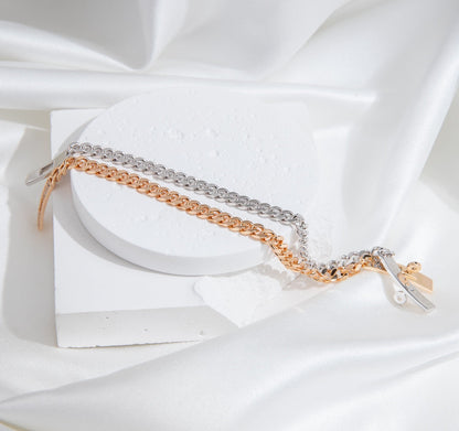 [Valéa jewellery]KELLY CHAIN SILVER DIAMOND BRACELET