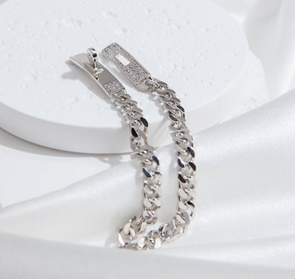 [Valéa jewellery]KELLY CHAIN SILVER DIAMOND BRACELET