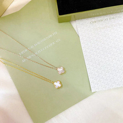 [Valéa jewellery]CLOVER MINI 9.5MM WHITE MOTHER-OF-PEARL NECKLACE