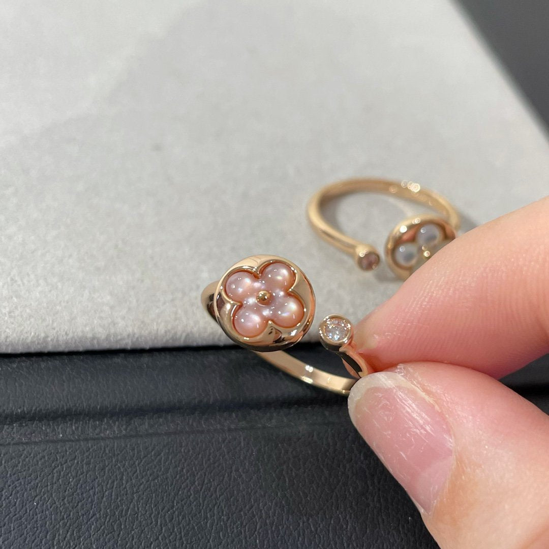 [valéa jewellery]SUN 1 DIAMOND PINK MOP RING