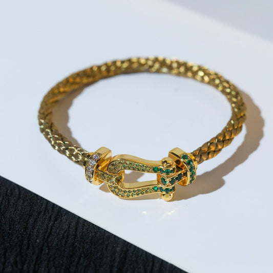 [Valéa jewellery]FORCE 10 GOLD GREEN DIAMOND PAVED