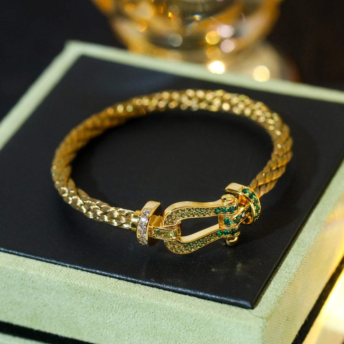 [Valéa jewellery]FORCE 10 GOLD GREEN DIAMOND PAVED